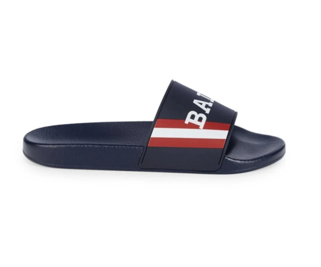 Bally Simon 6234035 Men's Ink Logo Rubber Sandals 1