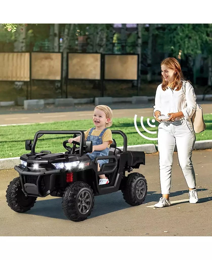 Mecale 24V Ride On Kids Car with Dump Bed and Remote Control 2