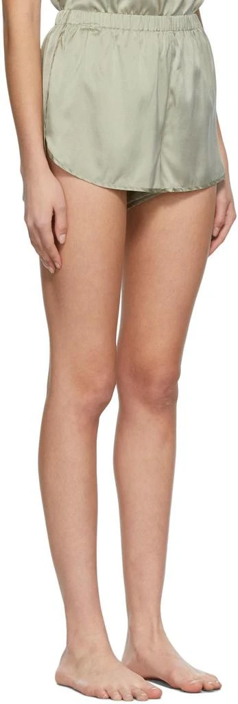 SKIMS Green Silk Sleep Tap Shorts 2