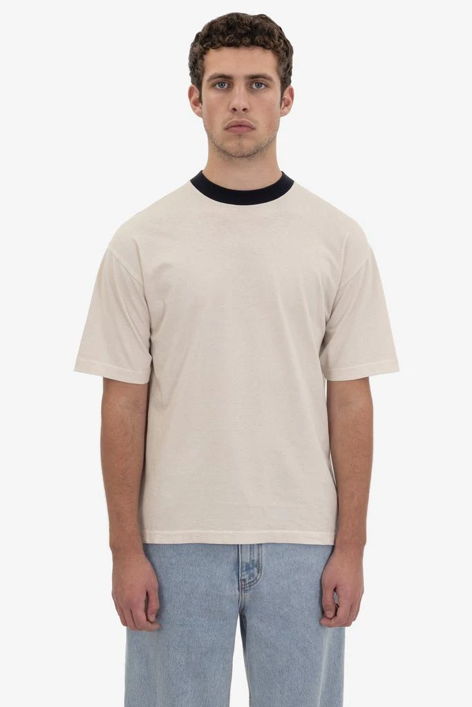 Los Angeles Apparel 1801GDRIN - 6.5oz Garment Dye Crew Neck Ringer T-Shirt 10