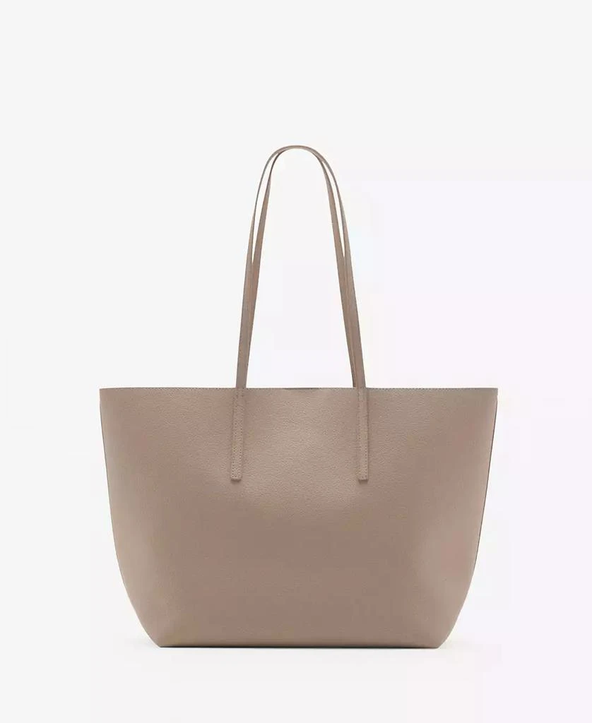 Mango Women's Pebbled Effect Shopper Bag 1