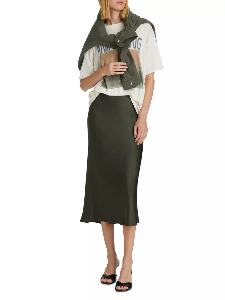 ANINE BING Bar Silk Skirt 2