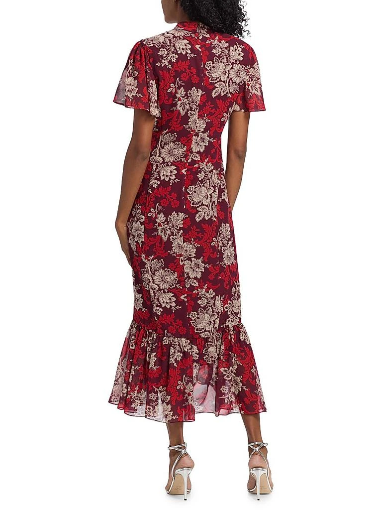 Cinq à Sept Peeta Gilded Paisley Midi-Dress 5