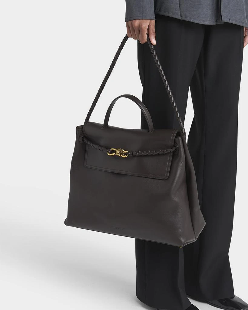Bottega Veneta Andiamo Large Leather Top-Handle Bag 2