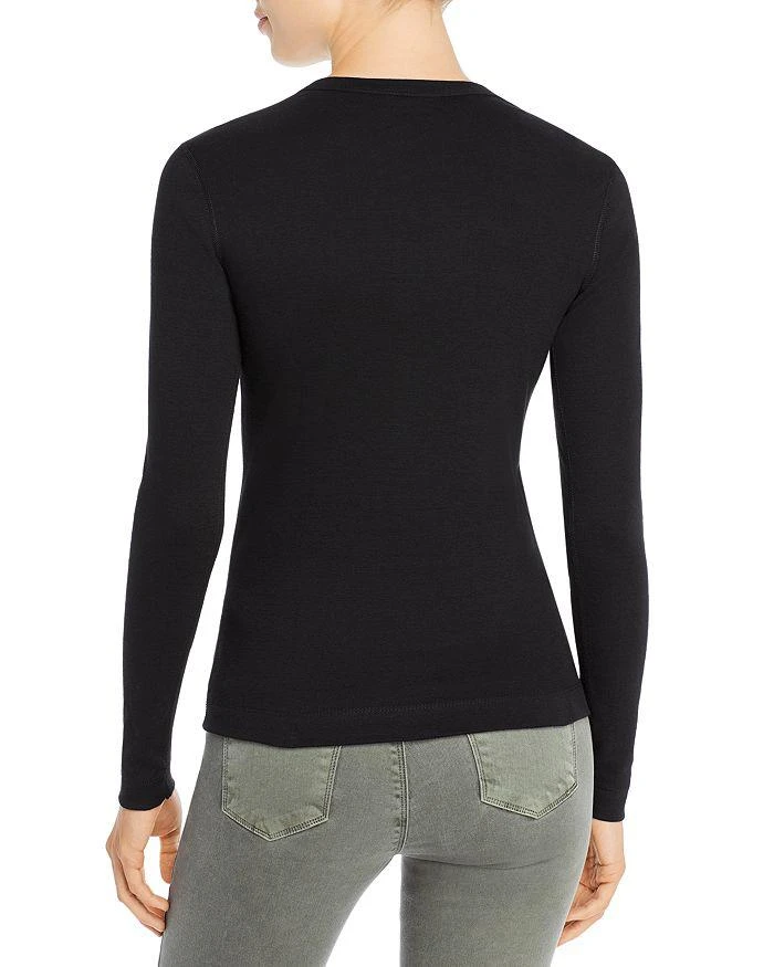 Three Dots Long-Sleeve Cotton Tee 2