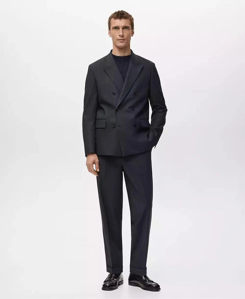 Mango Men
s Boston Slim-Fit Double-Breasted Suit Blazer 2
