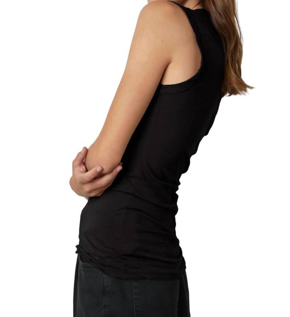 Velvet by Graham & Spencer Velvet By Graham & Spencer - ESTINA COTTON GAUZE SCOOP NECK TANK TOP
