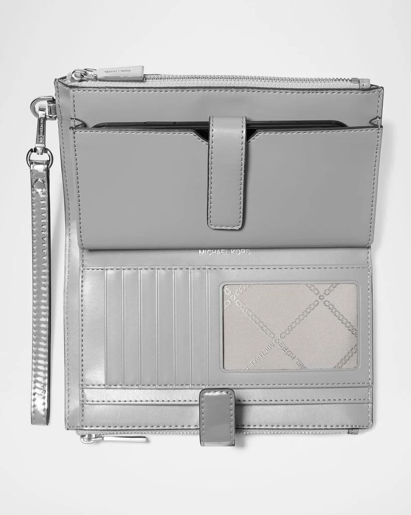 Michael Kors Jet Set Monogram Metallic Wristlet 2
