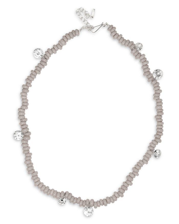 Completedworks Cubic Zirconia Charm Beaded Collar Necklace, 18"-20.5"