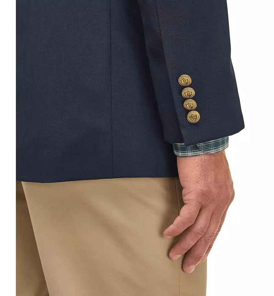 Brooks Brothers Men's Classic-Fit Navy Stretch Wool Blend Blazer 5