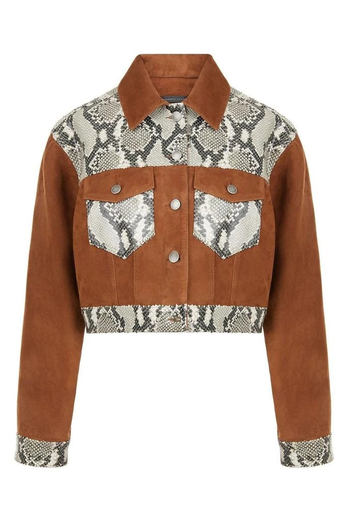 Giuseppe Zanotti Giuseppe Zanotti Panelled Cropped Jacket from Cettire
