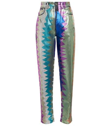 Dolce 
Gabbana High-rise printed straight jeans 1