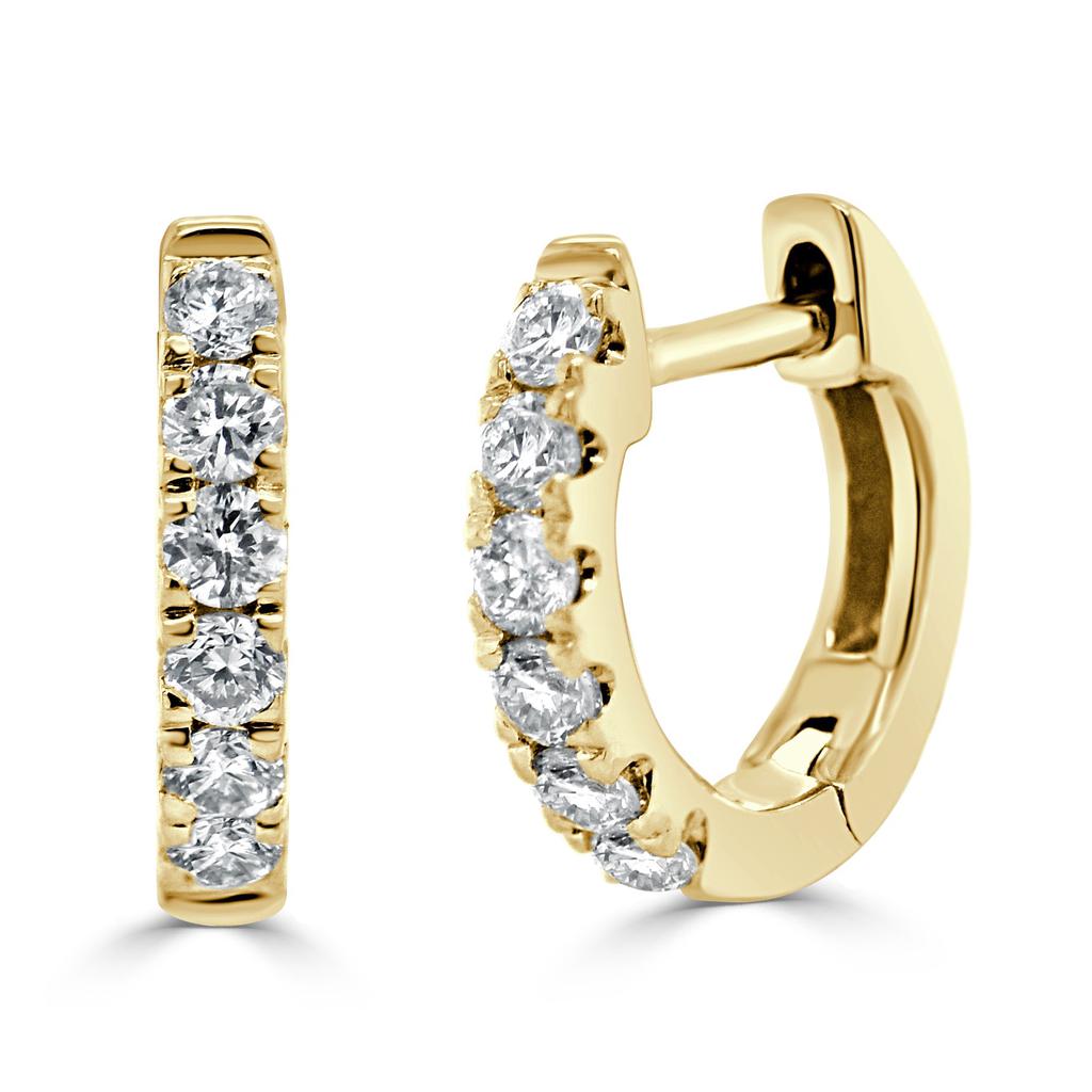 Sabrina Designs 14k Gold & Diamond Huggie Earrings