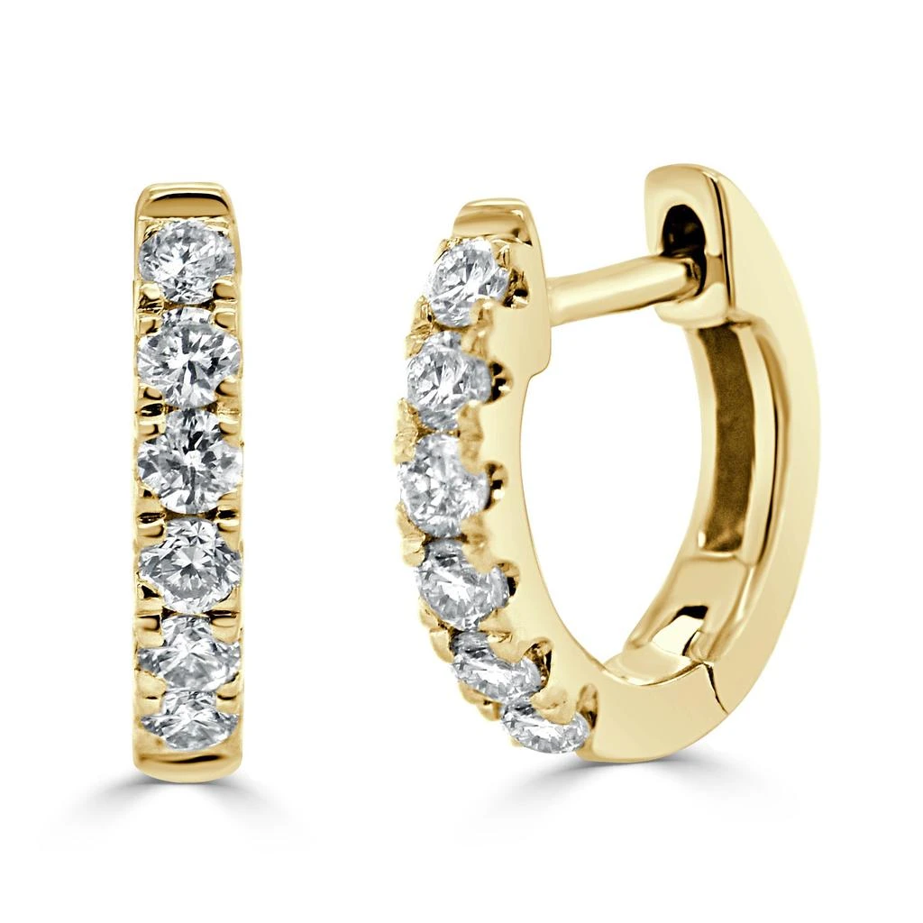 Sabrina Designs 14k Gold & Diamond Huggie Earrings 2