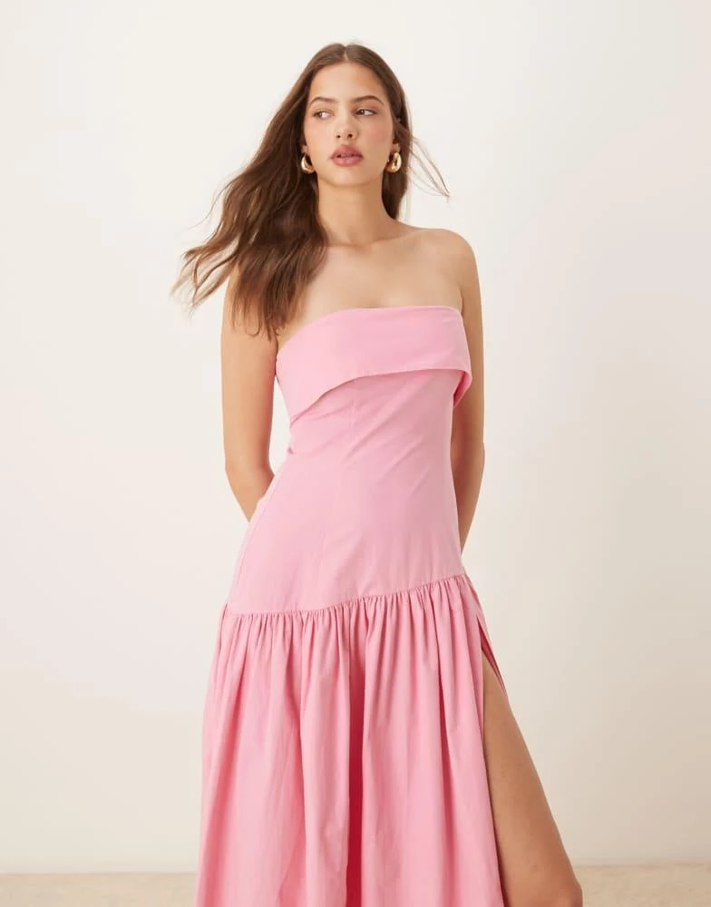 asos pink bandeau dress ASOS Design - Bandeau Maxi Dress - Women - Polyester - XS