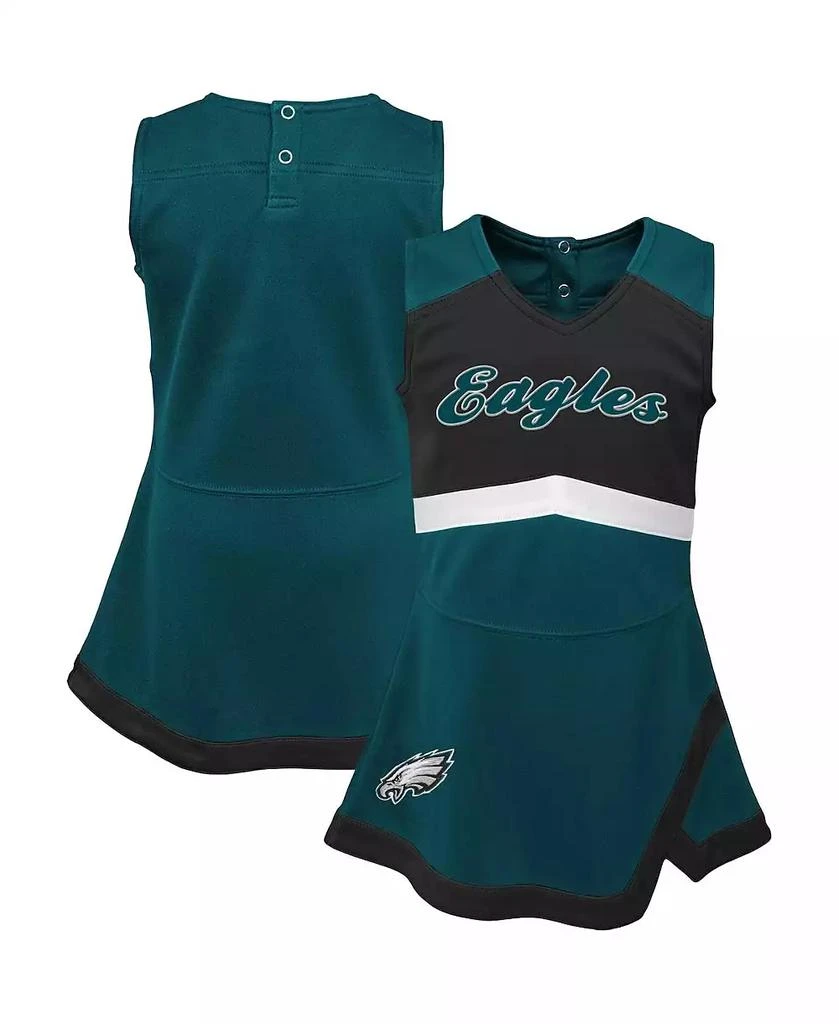 Outerstuff Baby Boys and Girls Green Philadelphia Eagles Cheer Captain Jumper Dress 1