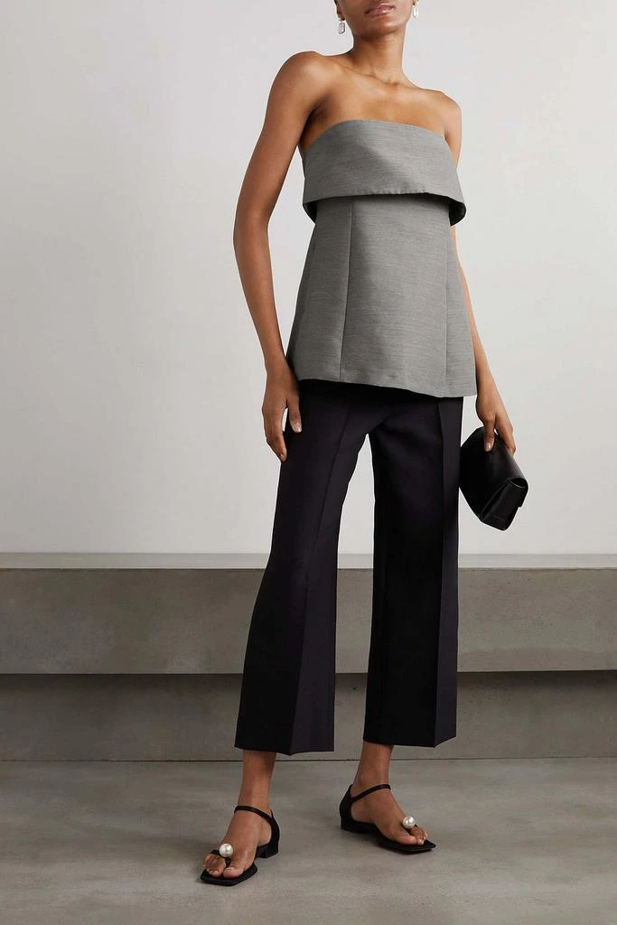 Totême Strapless sateen top 2