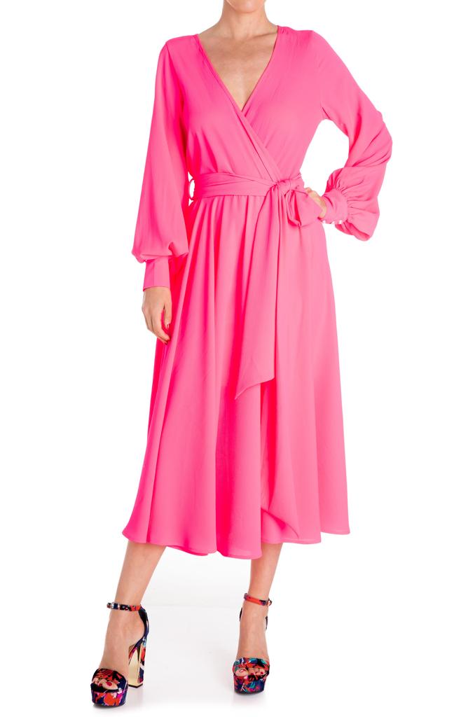 Meghan LA Long Sleeve Midi Dress