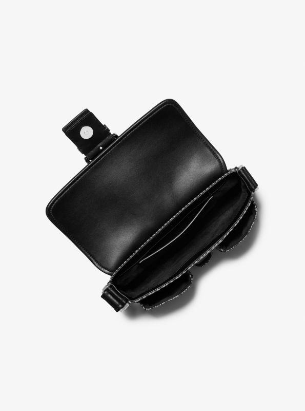 undefined Colby Medium MK2000 Logo Jacquard Shoulder Bag