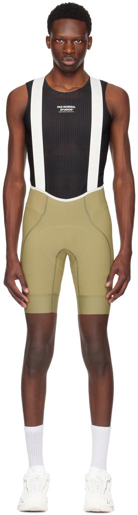 MAAP Off-White & Khaki Team Bib Evo Shorts