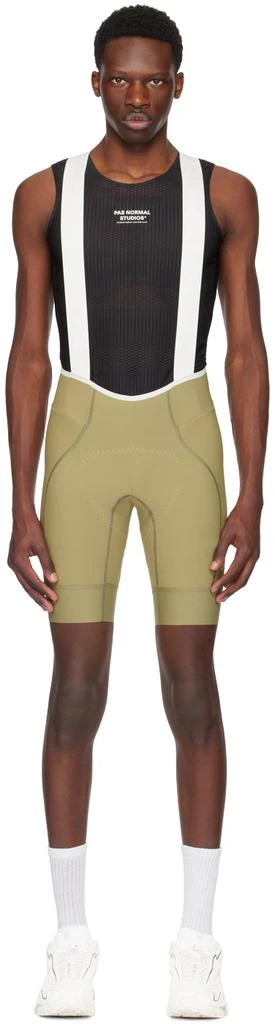 MAAP Off-White & Khaki Team Bib Evo Shorts 1