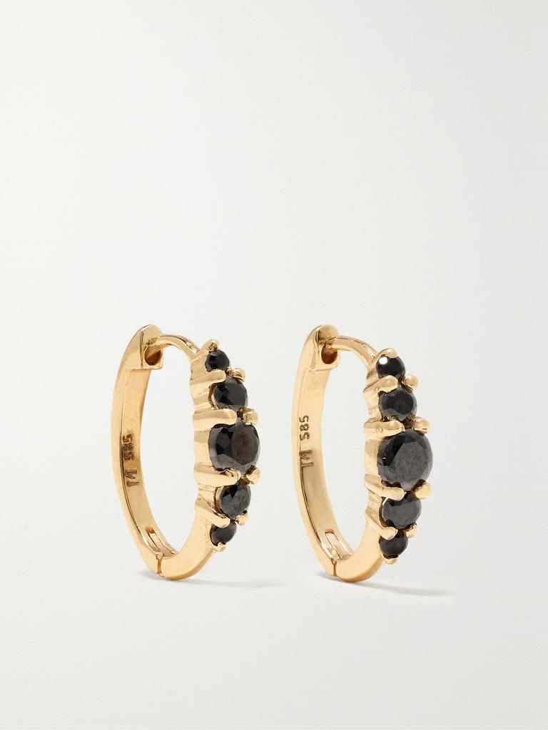 Ileana Makri Rivulet 18k 黄金钻石中号耳环