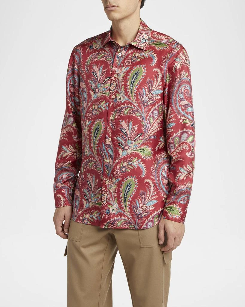 ETRO Men
s Silk Paisley Sport Shirt 4