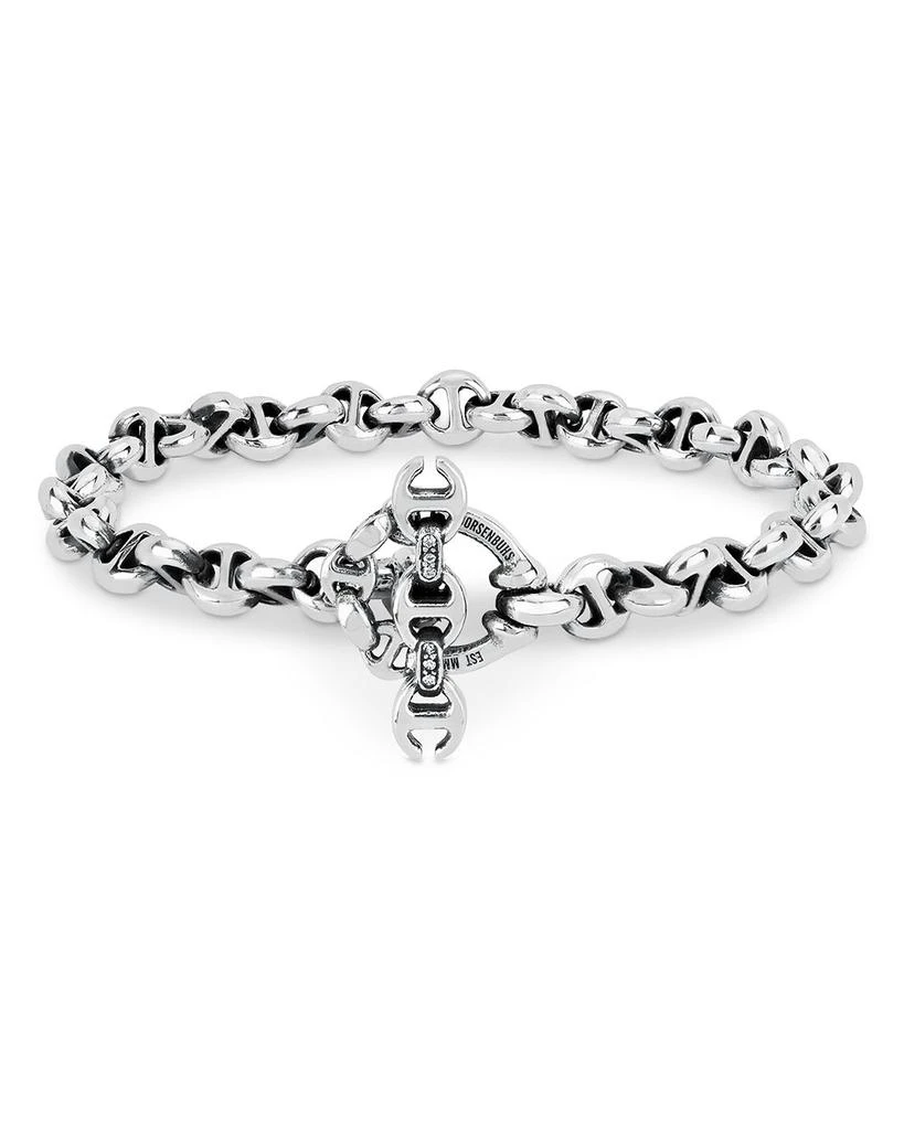 Hoorsenbuhs Sterling Silver Open Link Bracelet with Diamond, 0.03 ct. t.w. 1