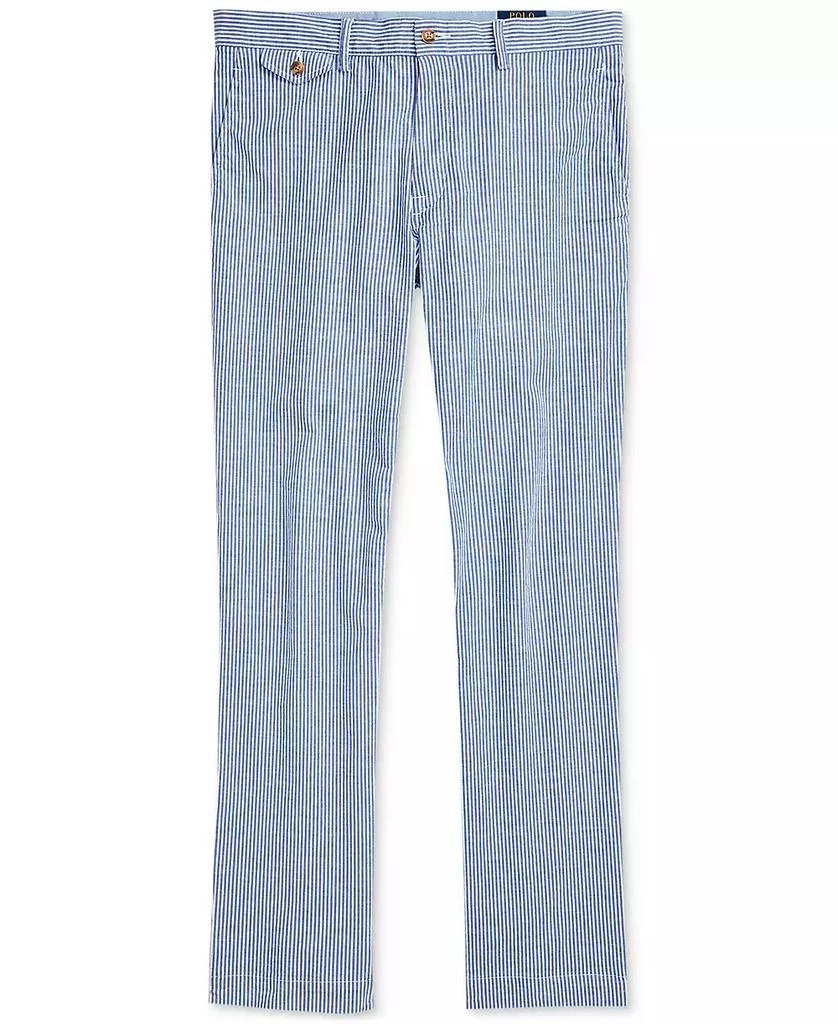 Ralph Lauren Men's Stretch Straight-Fit Seersucker Pants 5