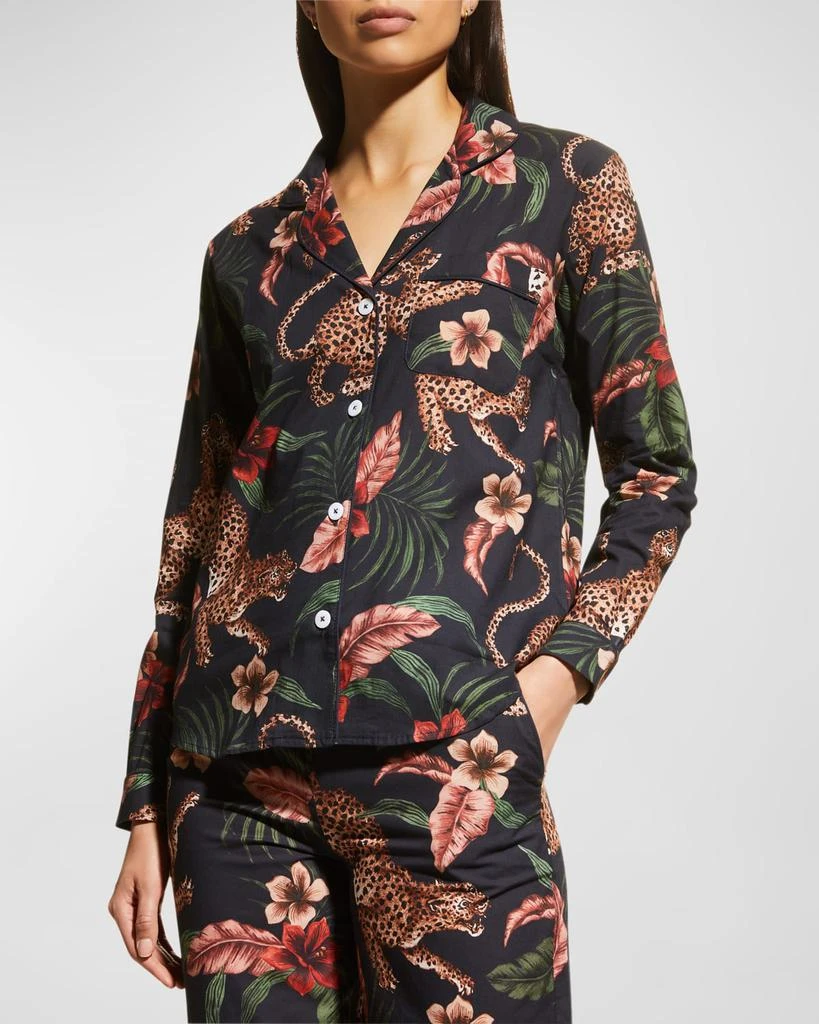 Desmond & Dempsey Soleia Cotton Long Pajama Set 3