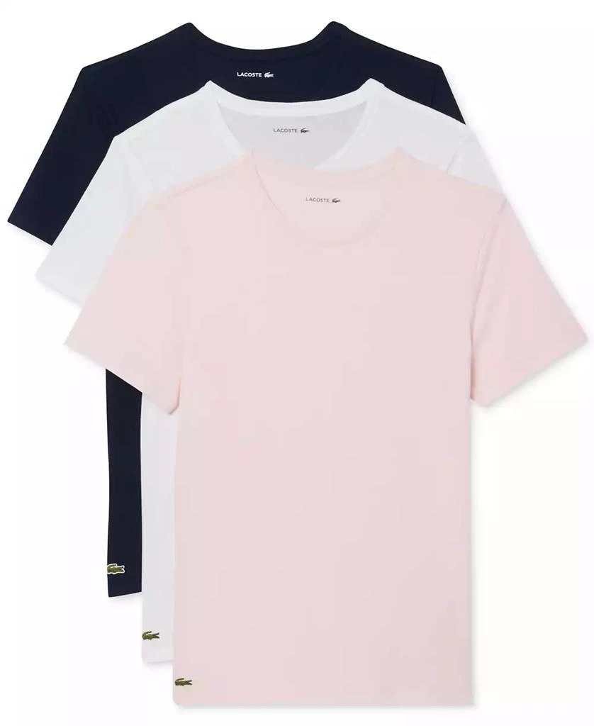 Lacoste Men's 3-Pack Slim Fit Crewneck T-Shirts 1