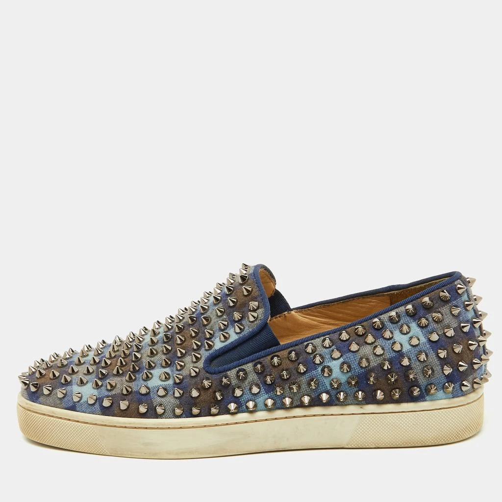 Christion Louboutin canvas jungle print spike slip on Christian Louboutin | Shoes | Christion Louboutin Canvas  main image 4