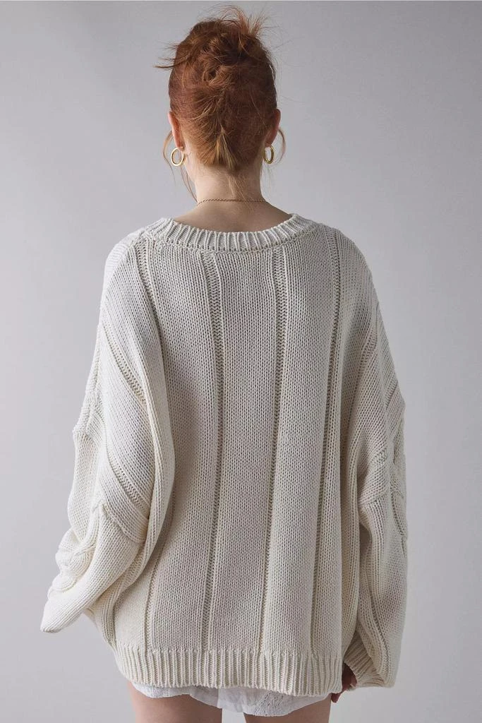 BDG BDG Skylar Oversized Crew Neck Cable Knit Sweater 2