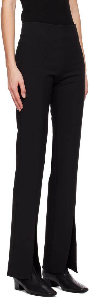 LVIR Black Slit Trousers