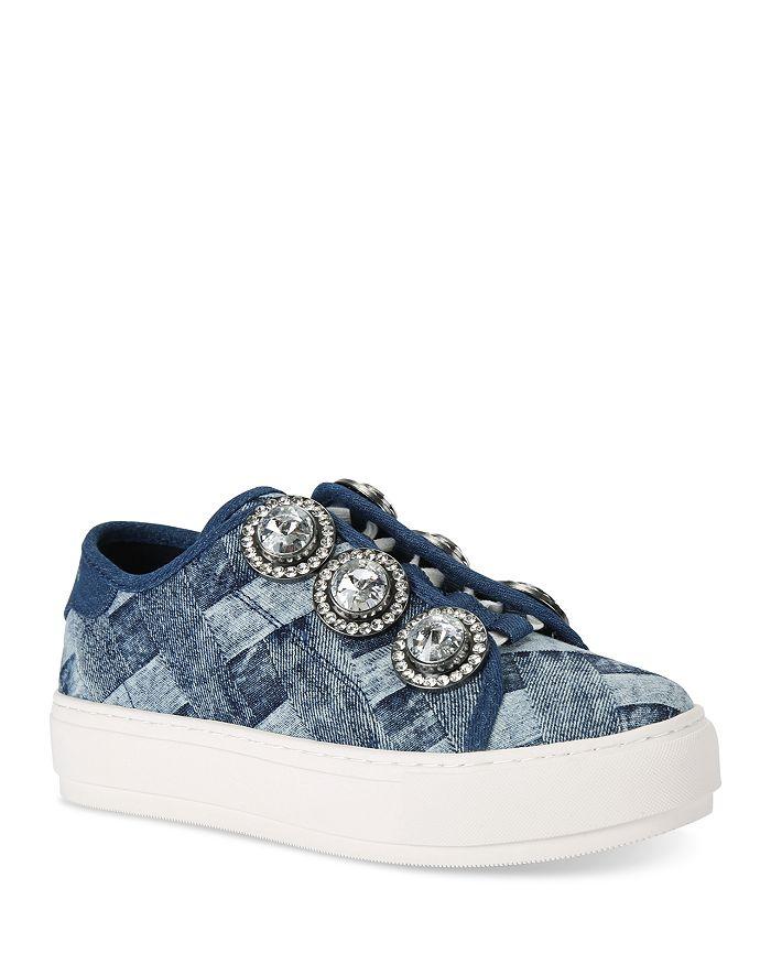 KURT GEIGER LONDON Women's Laney Octavia Embellished Platform Sneakers