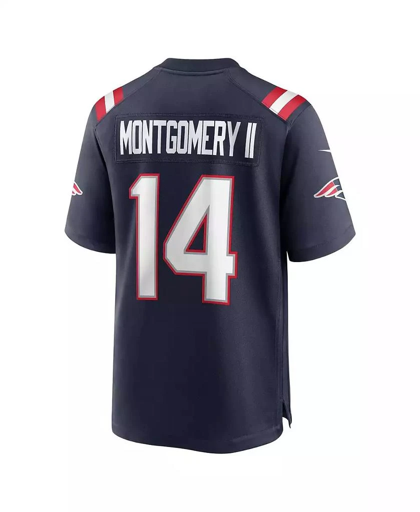 NIKE Men's Ty Montgomery Navy New England Patriots Game Jersey 2