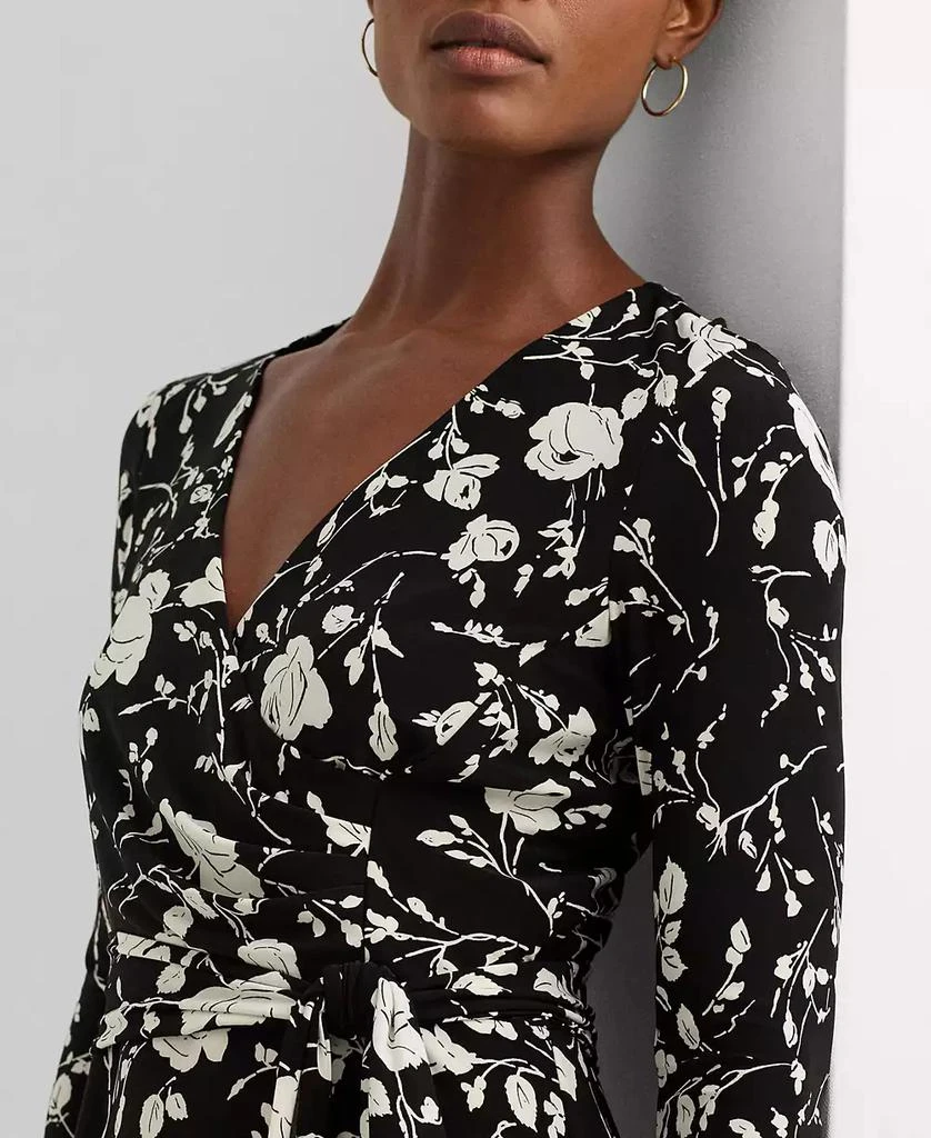 knee length flower dress Plus-Size Knee-Length Print Party Dress 68557 Midnight Multi / 12W