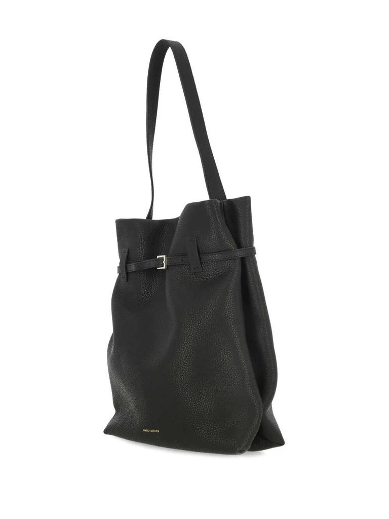 Manu Atelier Manu Atelier Logo Printed Buckle Detailed Tote Bag 3