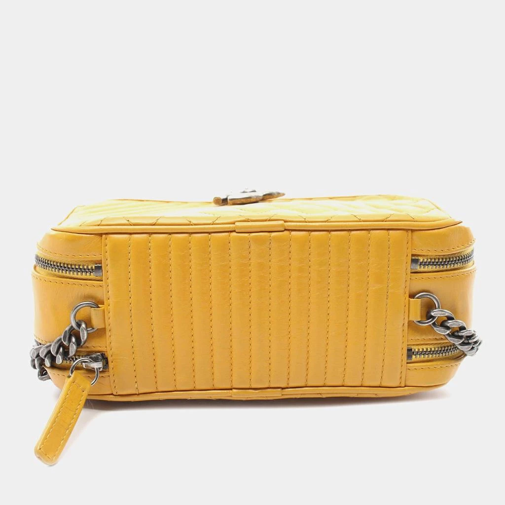 Chanel Chanel Yellow Small Quilted Glazed Calfskin Coco Boy Camera Bag 3