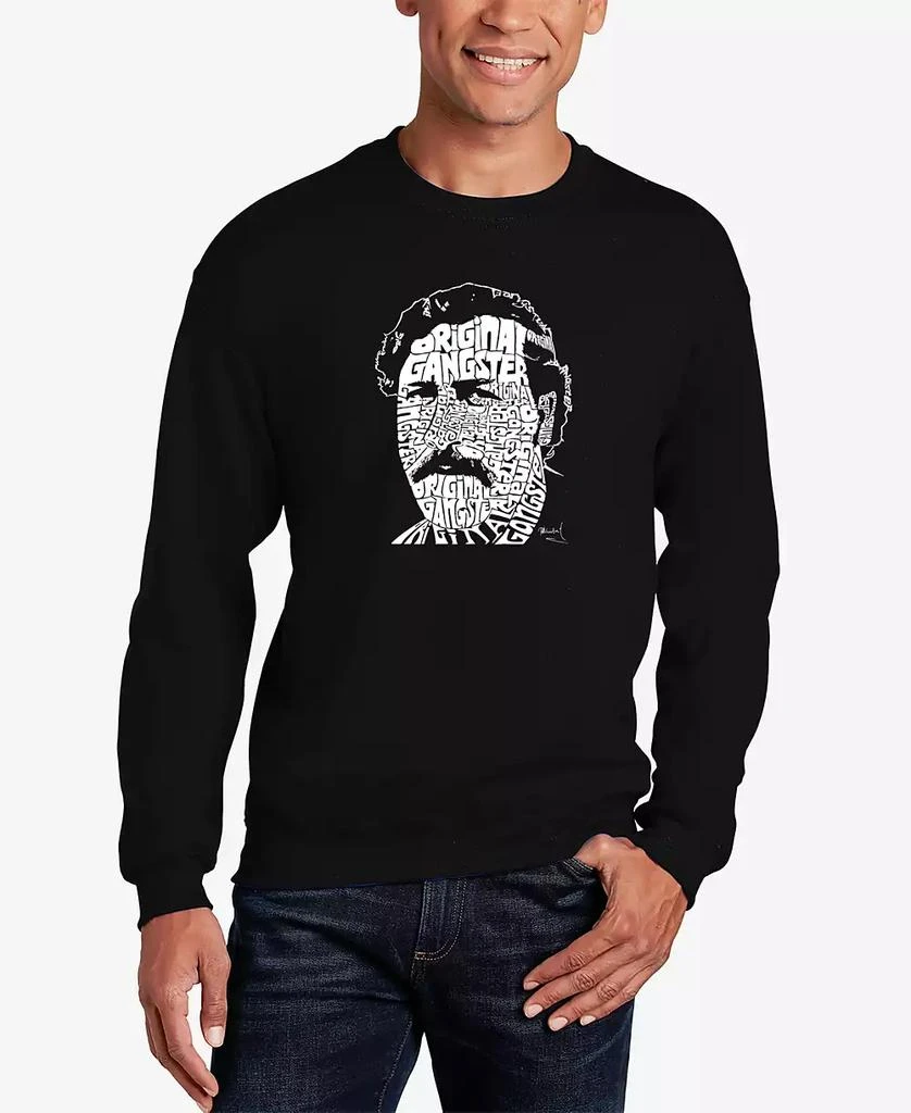 LA Pop Art Men's Word Art Pablo Escobar Crewneck Sweatshirt 1