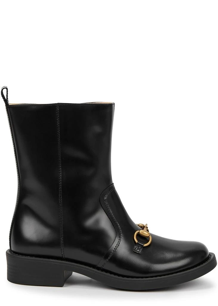Gucci KIDS Aisha horsebit leather boots (IT27-IT33) 1