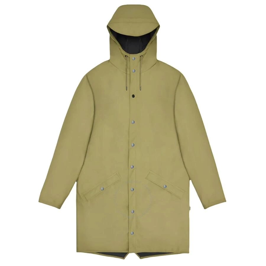 RAINS Khaki Lightweight Waterproof Long Jacket 1
