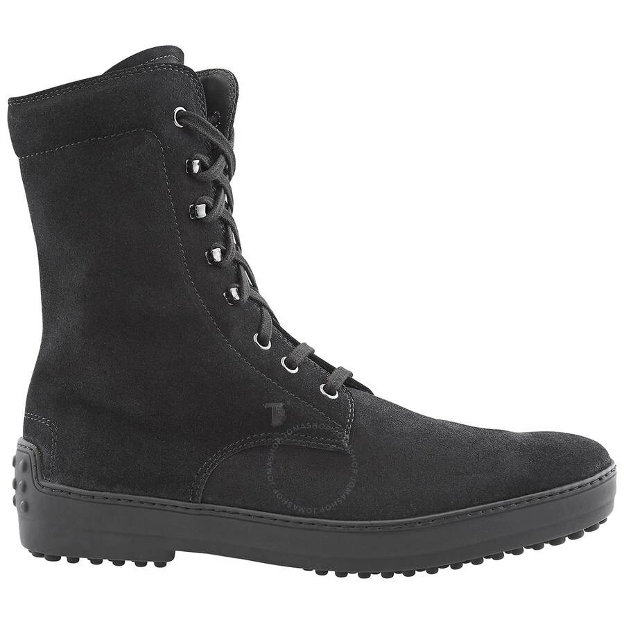 Tod's Men's Black Winter Lace Up Ankle Boots 1