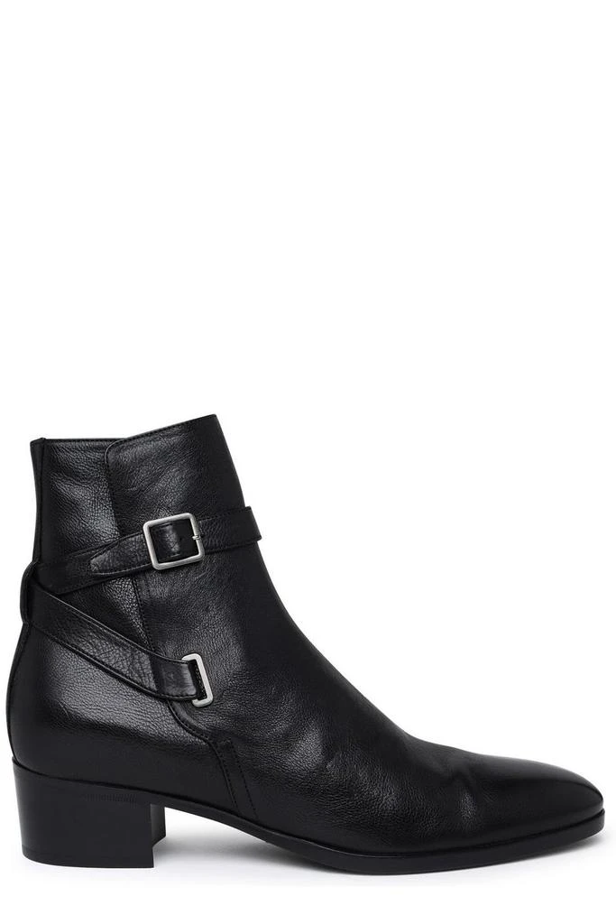 Yves Saint Laurent Saint Laurent Buckle Detailed Pointed Toe Boots 1