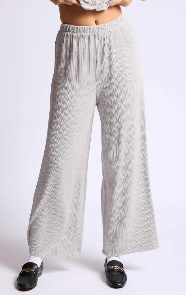 SAGE THE LABEL Sage The Label - Fresh Air Variegated Ribbed Knit Wide Leg Pant