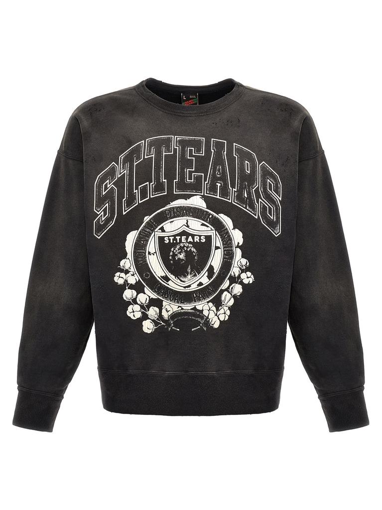 トップス SAINT MXXXXXX SAINT TEARS L Saint Michael x Denim Tears Saint Tears L/S T-shirt White