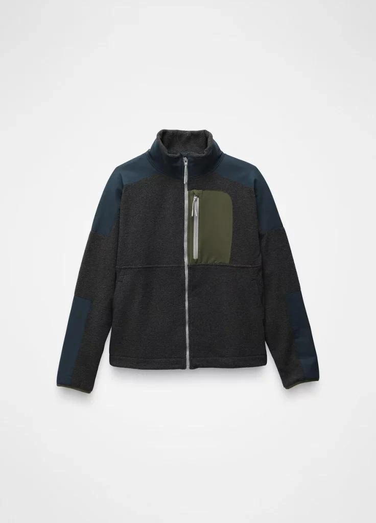 Prana Womens prAna Peak Fleece Jacket - Charcoal / Stormy Night 6