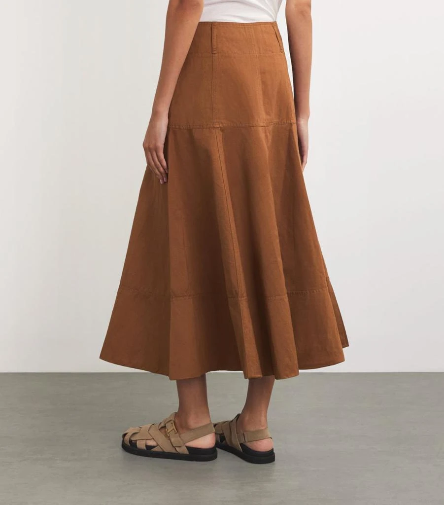 ME+EM Linen-Blend A-Line Skirt 4