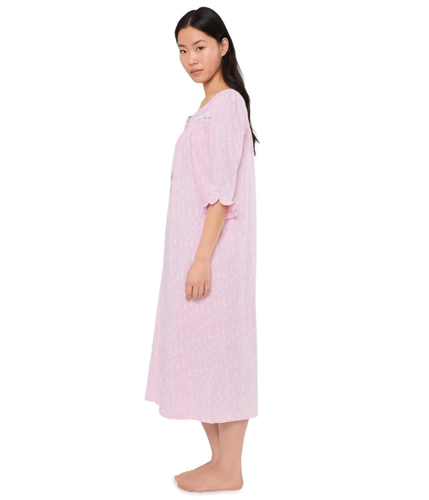 Eileen West Cotton Knit 3/4 Sleeve Nightgown 3