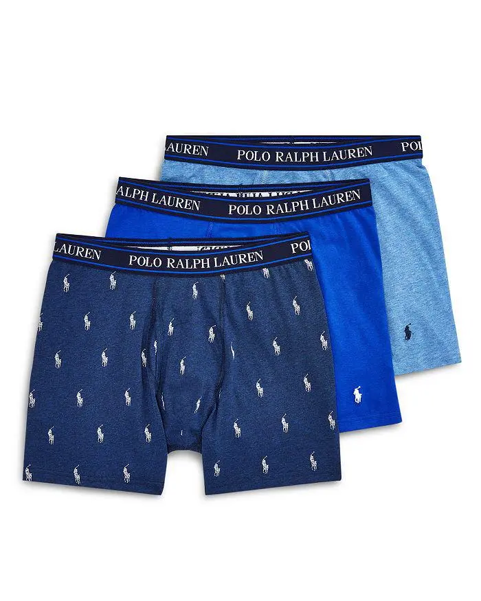 Ralph Lauren Stretch Cotton Boxer Briefs - Pack of 3
